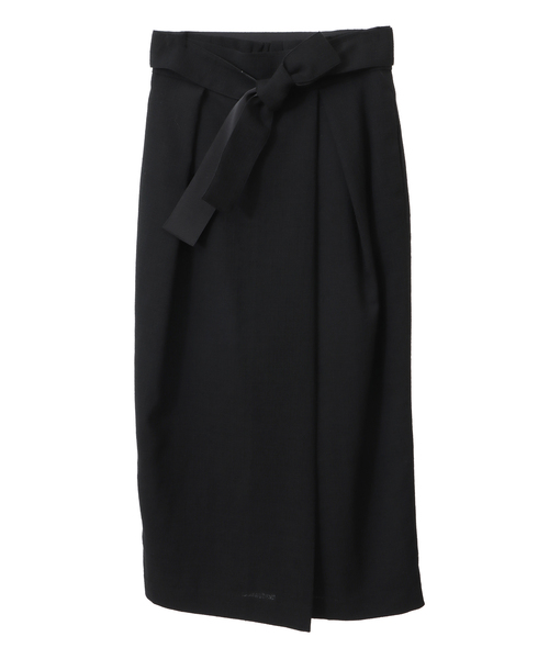 Tiara(ティアラ)の「リボンベルトタックラップスカート(セットアップ可)(スカート・レディース・ブラック/チェック/ベージュ・3/2)」の12枚目の写真