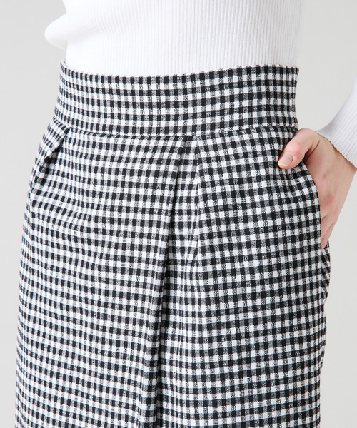 Tiara(ティアラ)の「リボンベルトタックラップスカート(セットアップ可)(スカート・レディース・ブラック/チェック/ベージュ・3/2)」の21枚目の写真