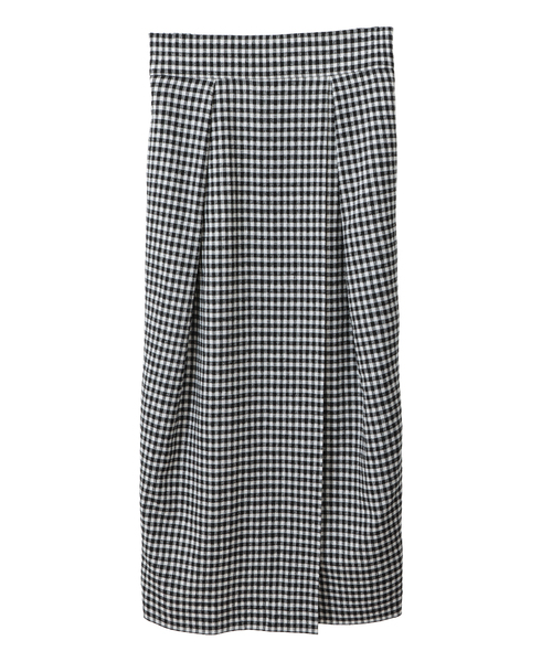 Tiara(ティアラ)の「リボンベルトタックラップスカート(セットアップ可)(スカート・レディース・ブラック/チェック/ベージュ・3/2)」の16枚目の写真