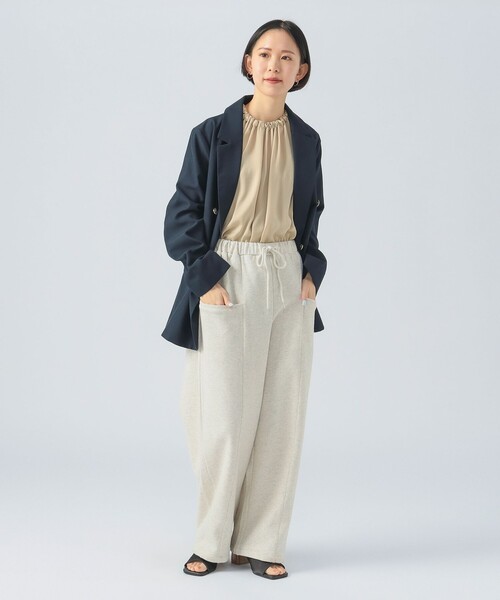 BEAMS HEART(ビームスハート)の「コクーン イージー スウェットパンツ(その他パンツ・レディース・ホワイト系その他5/ミント/ブラック・FREE)」の7枚目の写真