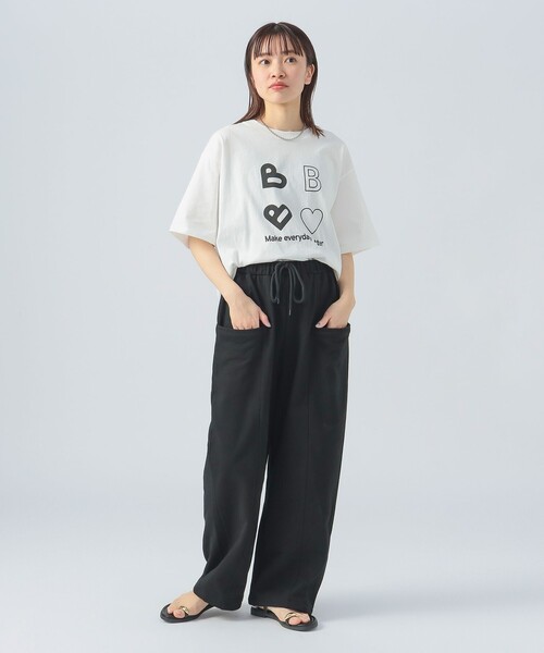 BEAMS HEART(ビームスハート)の「コクーン イージー スウェットパンツ(その他パンツ・レディース・ホワイト系その他5/ミント/ブラック・FREE)」の11枚目の写真