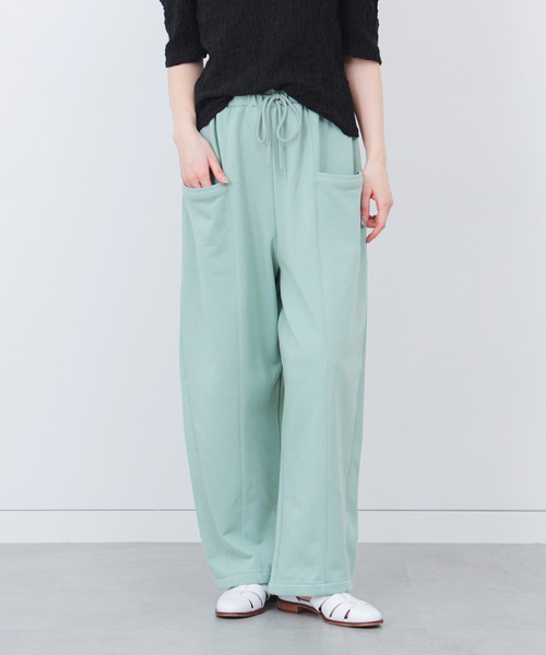 BEAMS HEART(ビームスハート)の「コクーン イージー スウェットパンツ(その他パンツ・レディース・ホワイト系その他5/ミント/ブラック・FREE)」の3枚目の写真