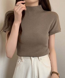 ボトルネックフィットTシャツ (SS)