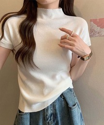 ボトルネックフィットTシャツ (SS)