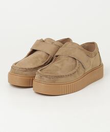 ライトベージュ スエード モカシン HOKA ONEONE CLIFTON L SUEDE SHIFTING SAND / DUNE（ホカ
