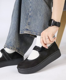 モカシン/デッキシューズ（ブラック/黒色系）ファッション通販