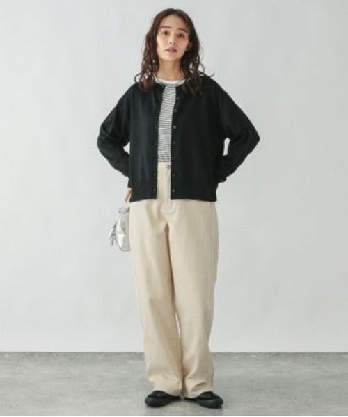 GLOBAL WORK(グローバルワーク)の「GOODデニムバギーパンツTall/209300(デニムパンツ・レディース・ベージュ/ネイビー/ブルー/グレー/ライトブルー・X-LARGE/LARGE/MEDIUM/SMALL)」の12枚目の写真