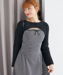 MAJESTIC LEGON | デコルテオープンニットセットワンピース(ワンピース)