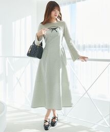 MAJESTIC LEGON | 【小栗有以さん着用】【SNSで大人気！WEB限定Sサイズあり】デコルテオープンニットセットワンピース(ワンピース)