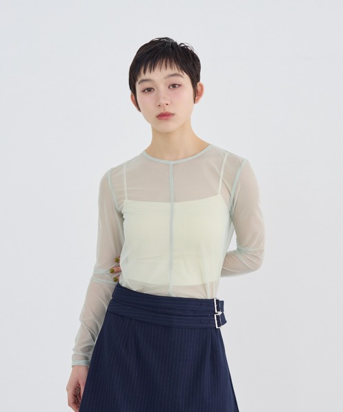 GPCF-510 Ribbon Sheer Shirt | gypsohila
