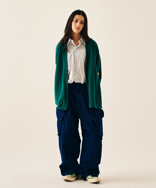 417 EDIFICE（フォーワンセブンエディフィス）の「ロールネックニット カーディガン（カーディガン/ボレロ・メンズ・ホワイト/ライトグレー/ブラック/イエロー/オレンジ/グリーン/ブルー系その他・MEDIUM/LARGE）」の9枚目の写真