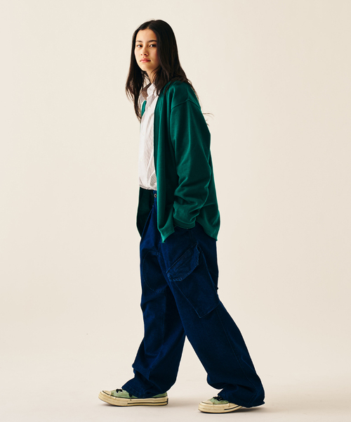 417 EDIFICE（フォーワンセブンエディフィス）の「ロールネックニット カーディガン（カーディガン/ボレロ・メンズ・ホワイト/ライトグレー/ブラック/イエロー/オレンジ/グリーン/ブルー系その他・MEDIUM/LARGE）」の12枚目の写真