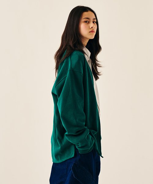 417 EDIFICE（フォーワンセブンエディフィス）の「ロールネックニット カーディガン（カーディガン/ボレロ・メンズ・ホワイト/ライトグレー/ブラック/イエロー/オレンジ/グリーン/ブルー系その他・MEDIUM/LARGE）」の17枚目の写真