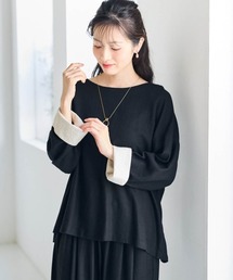 SMILE LAND | ＜大きいサイズ＞２WAY麻混ジャケット【Otona Purete】(ノーカラージャケット)