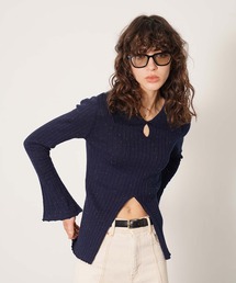 DISPATCHER NO.8 | フロントスリットニットトップス(ニット/セーター)