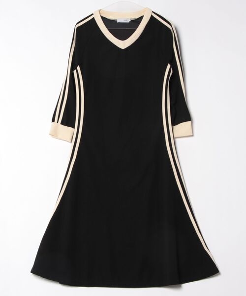 urge:(アージコロン )の「【URGE:】サイドライン 長袖 タイト ワンピース(ワンピース・レディース・ブラック・MEDIUM/LARGE/X-LARGE)」の3枚目の写真