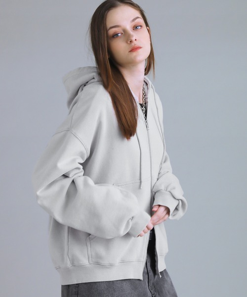 SOCCE（ソーシー）の「ヴィンテージライクスプレー加工ダブルZIP