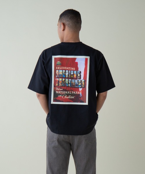 PENDLETON(ペンドルトン)の「ナショナルパークポスターティ(UNISEX)(Tシャツ/カットソー・メンズ・ホワイト系その他3/ブラック系その他・LARGE/MEDIUM/X-LARGE/SMALL)」の2枚目の写真