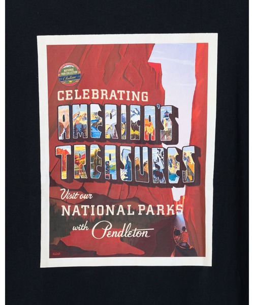 PENDLETON(ペンドルトン)の「ナショナルパークポスターティ(UNISEX)(Tシャツ/カットソー・メンズ・ホワイト系その他3/ブラック系その他・LARGE/MEDIUM/X-LARGE/SMALL)」の10枚目の写真