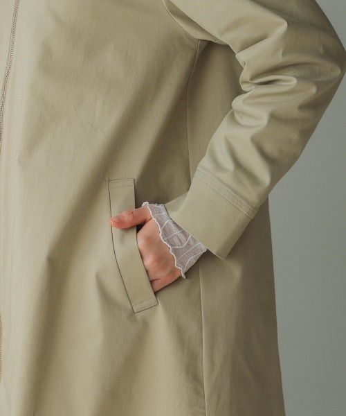 Bou Jeloud（ブージュルード）の「コットンストレッチコート（その他アウター・レディース・ピンク/ベージュ/ネイビー・38）」の5枚目の写真