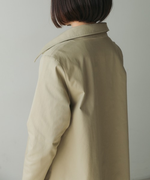 Bou Jeloud（ブージュルード）の「コットンストレッチコート（その他アウター・レディース・ピンク/ベージュ/ネイビー・38）」の7枚目の写真