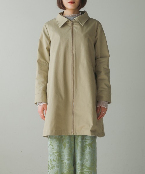 Bou Jeloud（ブージュルード）の「コットンストレッチコート（その他アウター・レディース・ピンク/ベージュ/ネイビー・38）」の8枚目の写真