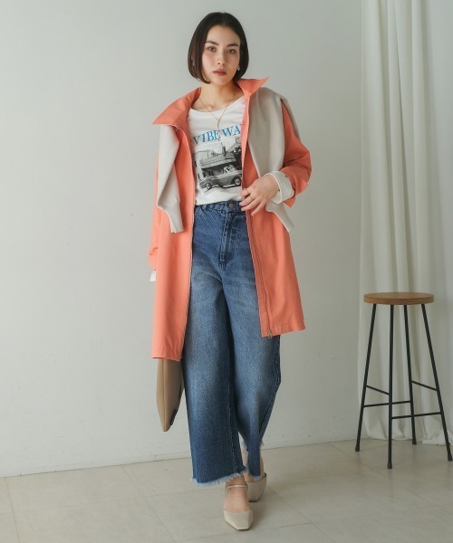 Bou Jeloud（ブージュルード）の「コットンストレッチコート（その他アウター・レディース・ピンク/ベージュ/ネイビー・38）」の19枚目の写真