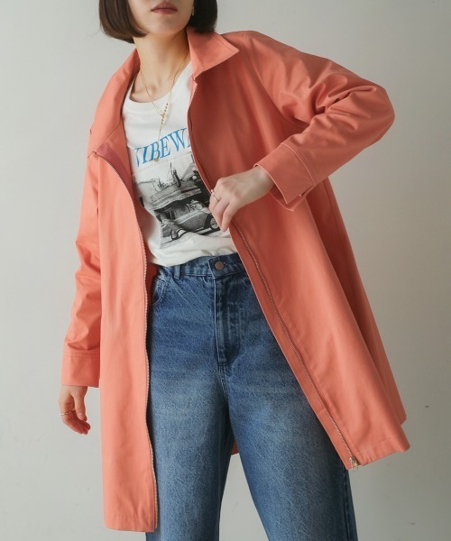 Bou Jeloud（ブージュルード）の「コットンストレッチコート（その他アウター・レディース・ピンク/ベージュ/ネイビー・38）」の21枚目の写真