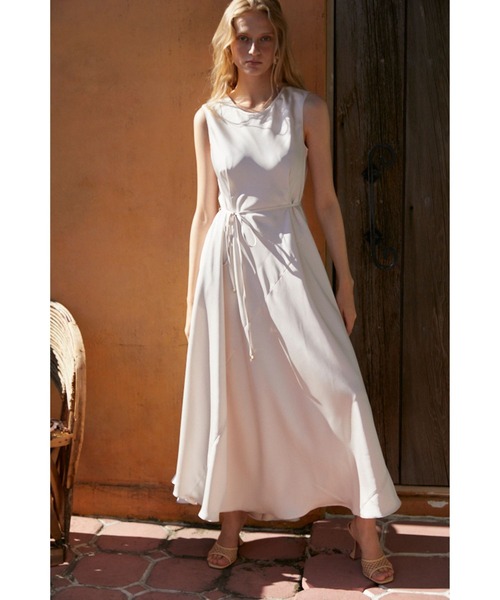 Estella.K(エステラケー)の「Ella Satin Long Dress サテンバイアスロングドレス(ワンピース・レディース・ブラック/ミント/アイボリー系・FREE)」の22枚目の写真