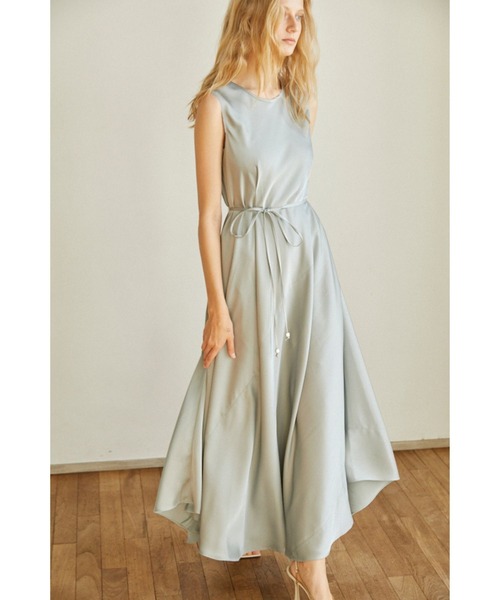 Ella Satin Long Dress サテンバイアスロングドレス（ワンピース