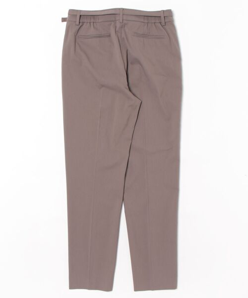 m.f.editorial（エムエフエディトリアル）の「【ストレッチ ウォッシャブル】m.f.エディトリアルレディース テーパードパンツ 茶(セットアップ可能)（スラックス・レディース・ブラウン・S/MEDIUM/LARGE）」の2枚目の写真
