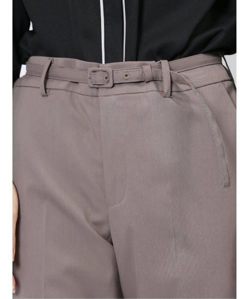 m.f.editorial（エムエフエディトリアル）の「【ストレッチ ウォッシャブル】m.f.エディトリアルレディース テーパードパンツ 茶(セットアップ可能)（スラックス・レディース・ブラウン・S/MEDIUM/LARGE）」の11枚目の写真