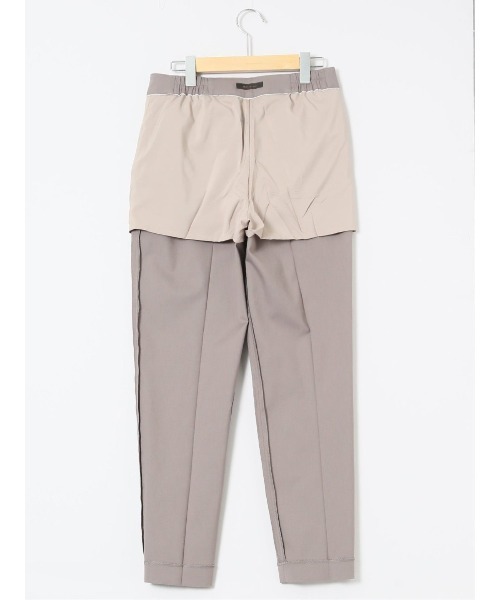 m.f.editorial（エムエフエディトリアル）の「【ストレッチ ウォッシャブル】m.f.エディトリアルレディース テーパードパンツ 茶(セットアップ可能)（スラックス・レディース・ブラウン・S/MEDIUM/LARGE）」の5枚目の写真