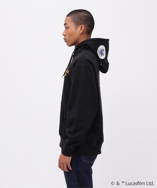 STAR WARS(スターウォーズ)の「《STAR WARS COLLECTION》PATCH HOODIE / ワッペン フーディー / スター・ウォーズ / AVIREX / アヴィレックス(パーカー・メンズ・ベージュ/ブラック/グレー・XX-LARGE/X-LARGE/LARGE/MEDIUM)」の8枚目の写真