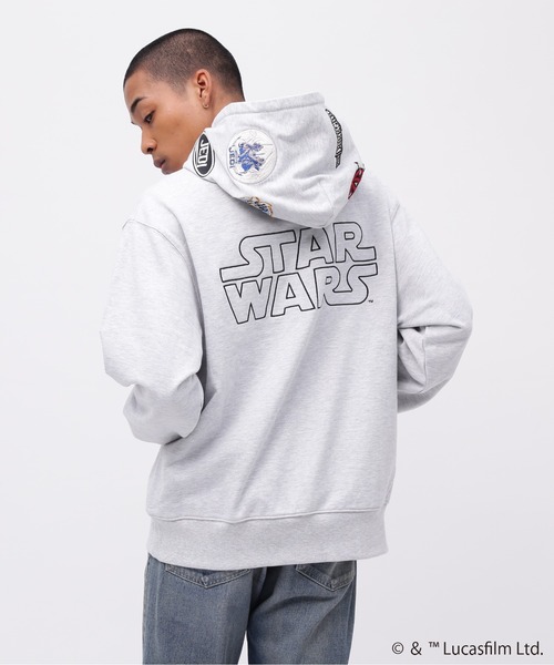 STAR WARS(スターウォーズ)の「《STAR WARS COLLECTION》PATCH HOODIE / ワッペン フーディー / スター・ウォーズ / AVIREX / アヴィレックス(パーカー・メンズ・ベージュ/ブラック/グレー・XX-LARGE/X-LARGE/LARGE/MEDIUM)」の20枚目の写真