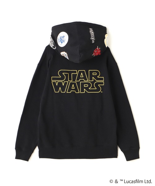 STAR WARS(スターウォーズ)の「《STAR WARS COLLECTION》PATCH HOODIE / ワッペン フーディー / スター・ウォーズ / AVIREX / アヴィレックス(パーカー・メンズ・ベージュ/ブラック/グレー・XX-LARGE/X-LARGE/LARGE/MEDIUM)」の18枚目の写真