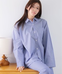 aimerfeel（エメフィール）の「コットン/綿100% シャツパジャマ 長袖 上下セット (男女兼用サイズ)（ルームウェア/パジャマ）」