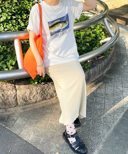 GeeRA（ジーラ）の「【S-XLサイズ展開】すっきり見え！セルフカットストレートタイトロングスカート（スカート・レディース・ベージュ/チャコール/ブラック/モカ・LARGE/X-LARGE/MEDIUM/SMALL）」の10枚目の写真