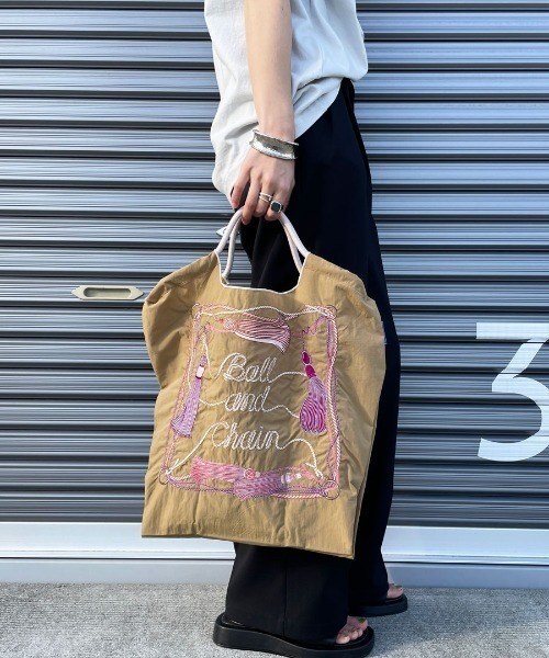 BALL&CHAIN/ボールアンドチェーン] TASSEL 刺繍デザインナイロン