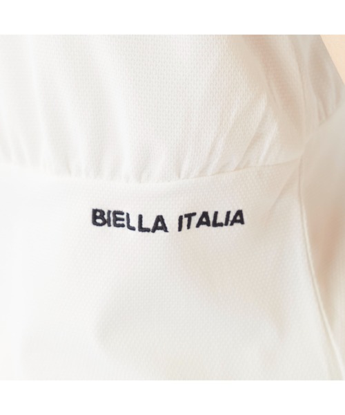 FILA GOLF(フィラゴルフ )の「FILA GOLF/フィラ ゴルフ ゴルフウェア ブランド ロゴ カットアウト ジャガード ハイネック 半袖 シャツ UVカット(Tシャツ/カットソー・レディース・ブルー/ブラック/ホワイト・M/L/LL)」の14枚目の写真