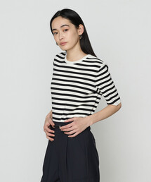 COMME CA | ボーダー／バイカラー プルオーバー(ニット/セーター)