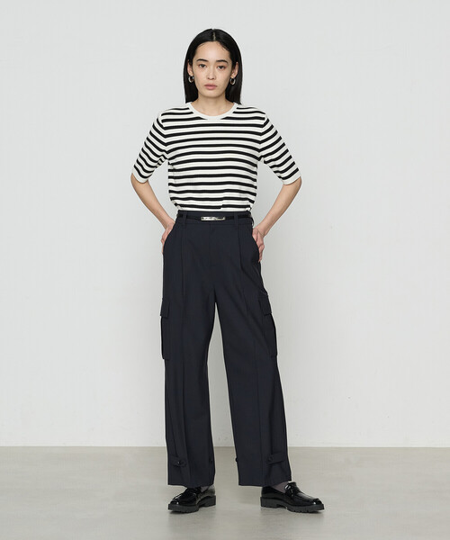 COMME CA（コムサ）の「ボーダー／バイカラー プルオーバー（ニット/セーター・レディース・オフホワイト/ホワイト・9号/11号）」の19枚目の写真