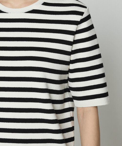 COMME CA（コムサ）の「ボーダー／バイカラー プルオーバー（ニット/セーター・レディース・オフホワイト/ホワイト・9号/11号）」の15枚目の写真