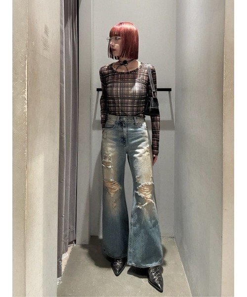 セール】BLUSH MULTI CHECK TOPS ブラッシュ マルチチェック