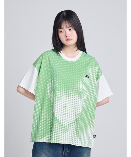 セール】evangelion x little sunny bite face big tee（Tシャツ