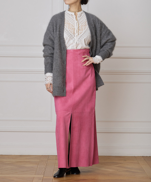 IENA LA BOUCLE(イエナラブークル)の「IENA LA BOUCLE ゴートスエードタイトスカート(スカート・レディース・ピンク/キャメル・38/36/34)」の13枚目の写真