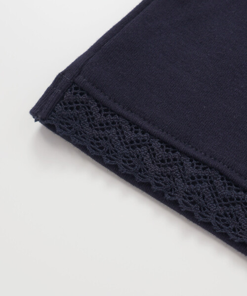 Tartine et Chocolat(タルティーヌエショコラ)の「トーションレース袖フリルTシャツ(90~140cm)(Tシャツ/カットソー・キッズ・ネイビー/パープル・140cm/120cm/130cm/110cm)」の12枚目の写真