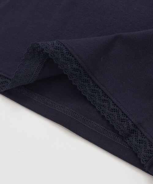 Tartine et Chocolat(タルティーヌエショコラ)の「トーションレース袖フリルTシャツ(90~140cm)(Tシャツ/カットソー・キッズ・ネイビー/パープル・140cm/120cm/130cm/110cm)」の13枚目の写真
