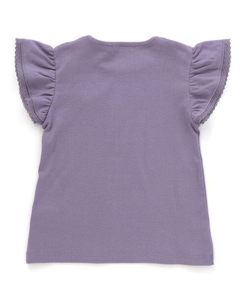 Tartine et Chocolat(タルティーヌエショコラ)の「トーションレース袖フリルTシャツ(90~140cm)(Tシャツ/カットソー・キッズ・ネイビー/パープル・140cm/120cm/130cm/110cm)」の14枚目の写真