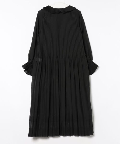 venit(ヴェニット)の「VENIT / organza pleats dress(オーガンジープリーツワンピース VEE-5508-A)(ワンピース・レディース・ブラック・38)」の2枚目の写真